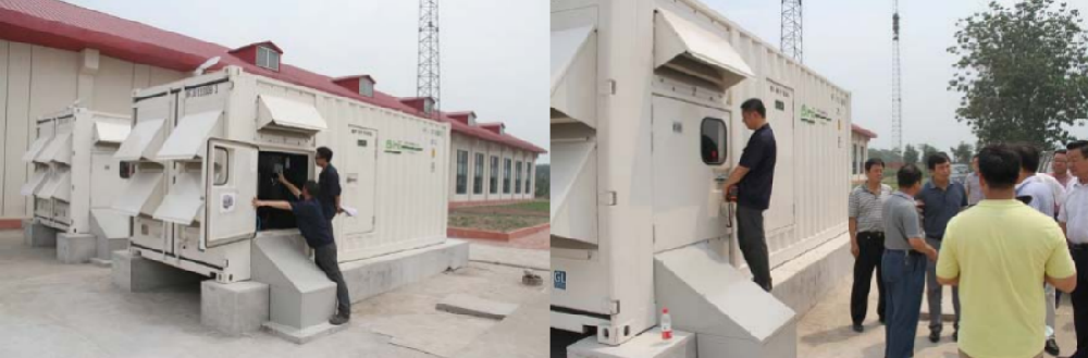 百发新一代全天候超静音集装箱式发电机组案例